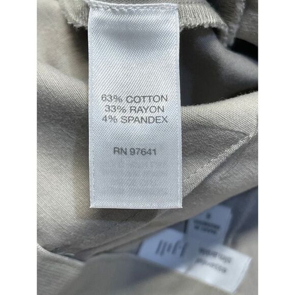 J. Jill womens essential slim ankle pants sz 8 cream stretch casual trouser - Picture 12 of 12